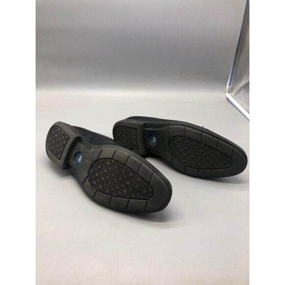 NunnBush  lace up dress shoes black leather with comfort gel memory foam 8m READ - Picture 4 of 8